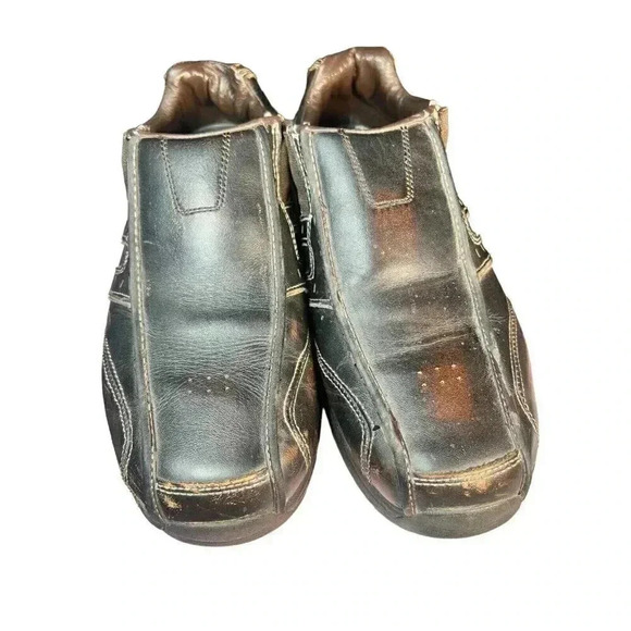 Skechers Men's Size 12 Shape-Ups Rocker Toning Shoe 66501 Strider Brown Leather - Picture 3 of 13